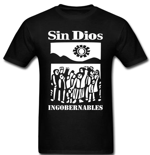 SIN DIOS T shirt band Hardcore anarcho Punk Rock Ingobernables - product listing photo