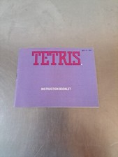 Tetris Booklet for NES Nintendo Entertainment System Instruction Manual Only