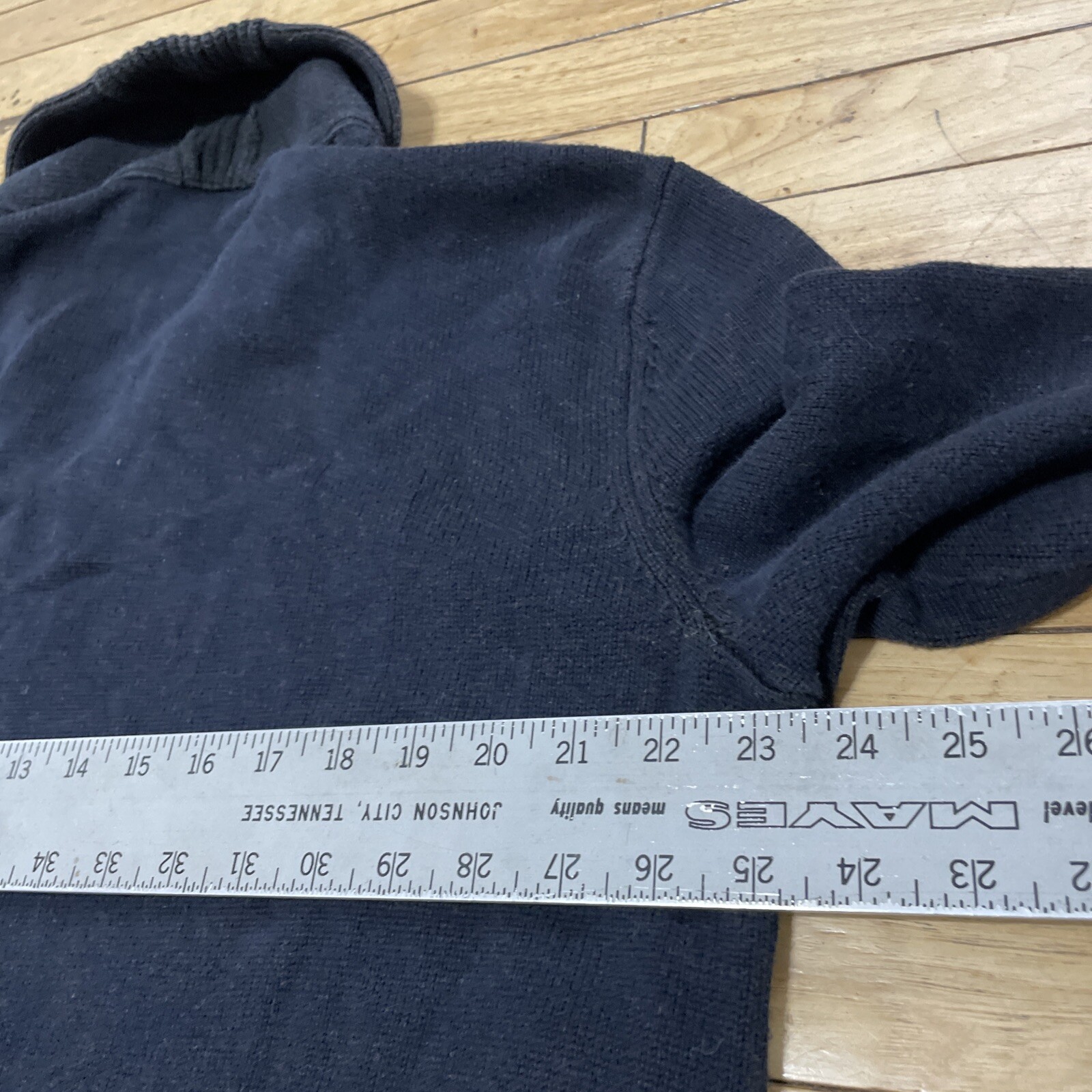 Banana Republic Cardigan Men XL Navy Blue Shawl Neck Full Zip Knit Sweater Golf image 7