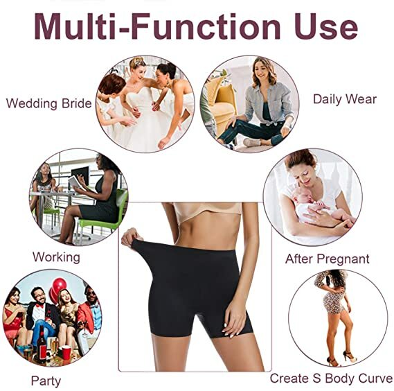 Shapewear Tummy-Control Mutandine A Vita Alta Per Le Donne Perizoma - Foto 9