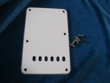 Late 1970's Fender Stratocaster Tremolo Cavity Cover Back Plate  screws W/B/W