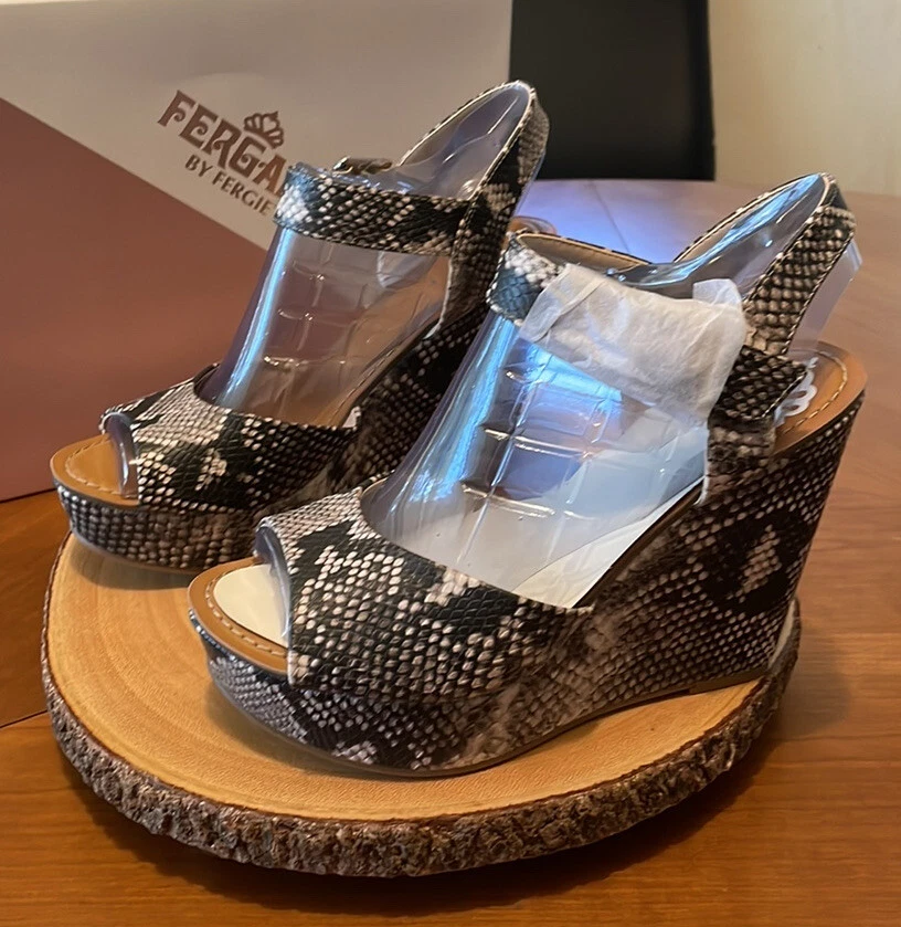 Fergalicious Viola wedge sandals NEW in box Women s 8.5 eBay