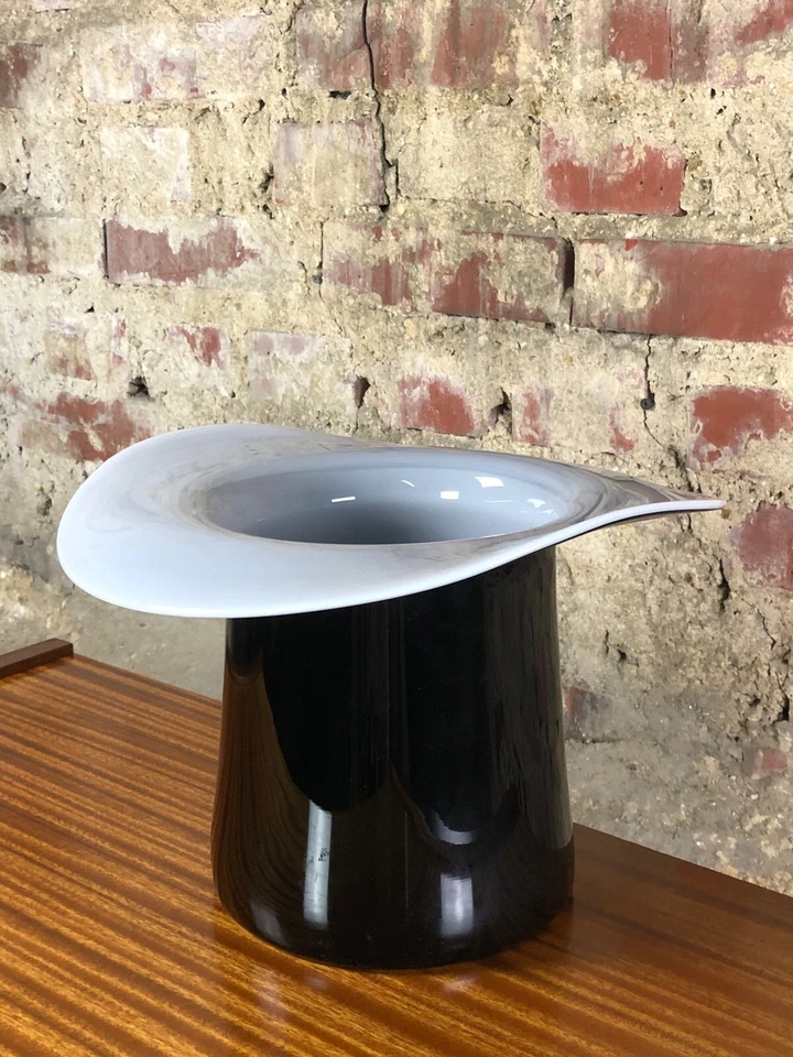 Seau a champagne / rafraîchissoir en verre de Murano vintage 60'S - Photo 3/4