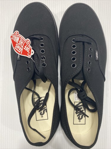 VANS Men's Authentic All Black US Men 