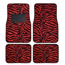 21brand New 4pcs Set Safari Animal Print Front Rear Car Truck Carpet Floor Mats