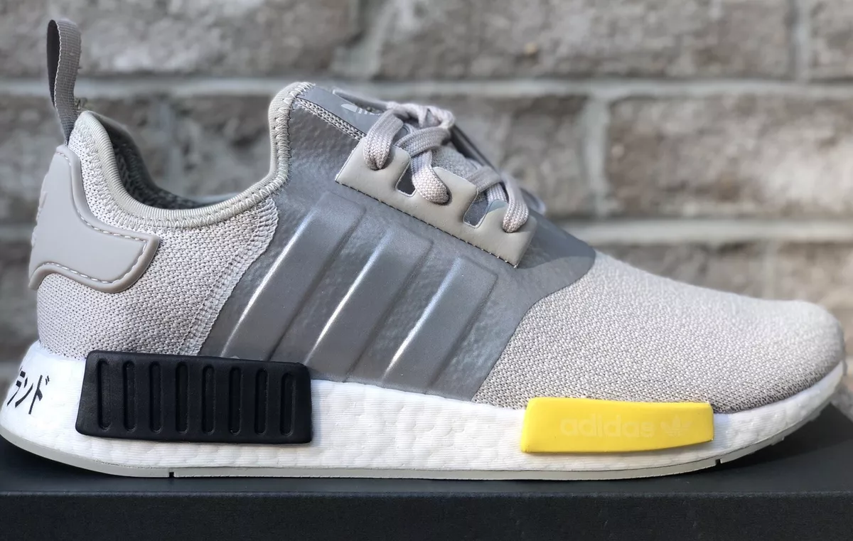 Hændelse defekt cowboy ADIDAS NMD R1 SHOES METAL GREY / YELLOW / BLACK EF4261 JAPAN NEW MENS  NMD_R1 | eBay