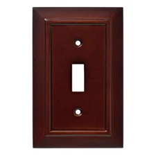 Brainerd W31557-ESO Architect Espresso Wood Single Switch Cover Plate