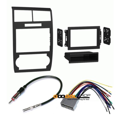 Double DIN Dash Radio Stereo Kit for 2005-2007 Dodge Magnum/Charger Bundle
