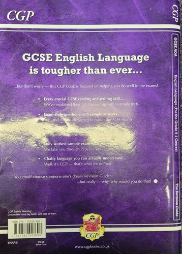 GCSE AQA English Language. CGP The Revision Guide. Exam prep and practice - Picture 2 of 2