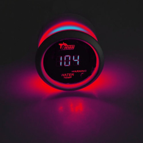 2" 52mm Car Universal Digital Water Oil Temp Volt Tacho Gauge Meter Red LED - Picture 10 of 11
