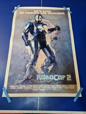 robocop 2 27x 40 Authentic ORIGINAL one sheet cinema quad poster NEW W/ Creases