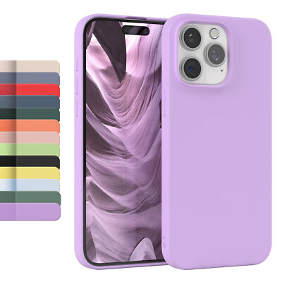 EAZY CASE für Apple iPhone 15 Pro Max Handyhülle Silikon Cover Hülle Smartphone