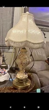 Vintage Capodimonte Italian Porcelain Lamps (2)