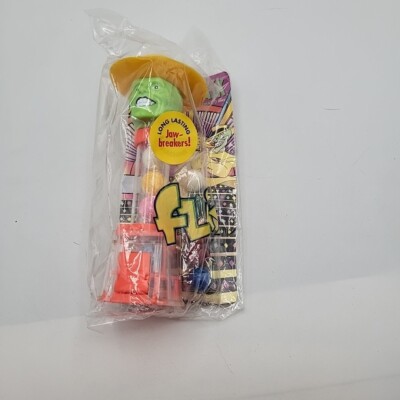 Vtg Flix Candy Dispenser, The Mask With Orange Base, Jawbreakers With Refill, FS