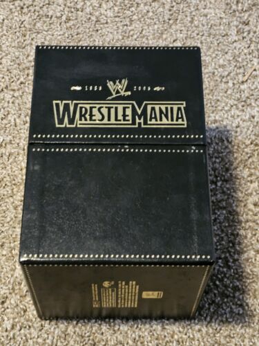 wwe WRESTLEMANIA THE COMPLETE ANTHOLOGY LIMITED EDITION BLACK LEATHER dvd - Picture 2 of 9