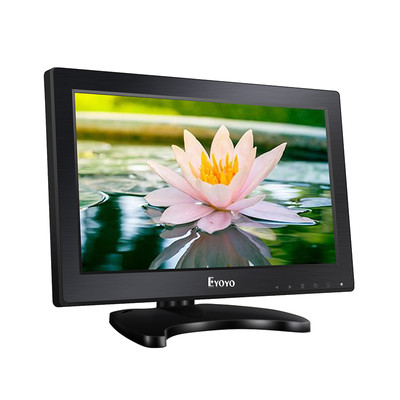 Eyoyo 12inch Color LCD TFT Monitor Audio Video HDMI VGA Fit For Home CCTV DSLR