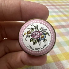 Halcyon Days Enamels Trinket Box Brook Street With My Love