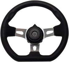 Off-road Kart Steering Wheel 270mm 3 Spokes Vehicle Pu Foam Interior Black Off-road Kart Steering Wheel 270mm 3 Spokes Vehicle Pu Foam Interior Black