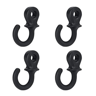 Monkey Tail Silencers, 4Pcs Bow String Bow Vibration Damper for (Black)
