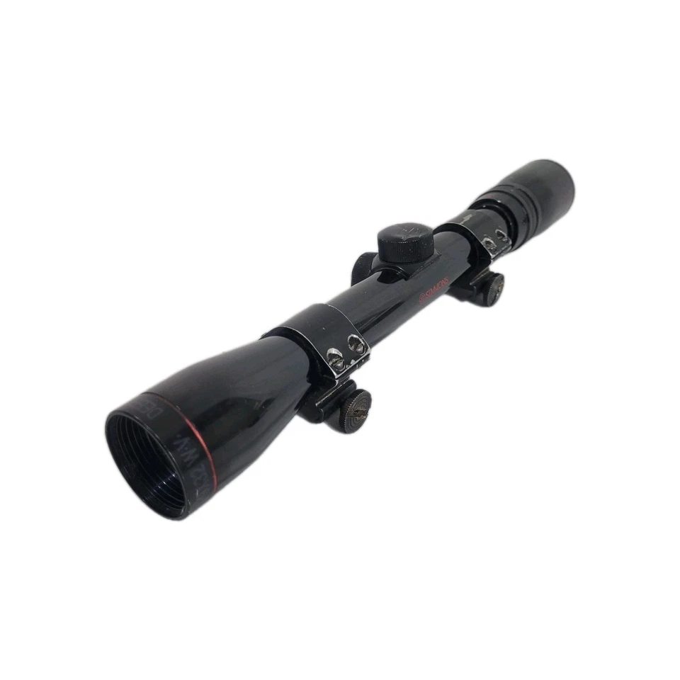 Simmons Deerfield 3-9x32 Rifle Scope Mount Rings Caps 21010 Black Crosshair S2 - Image 4 of 4