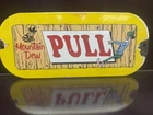 VINTAGE MOUNTAIN DEW PORCELAIN DOOR PUSH PULL SIGN SODA POP COKE BEVERAGE