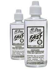 Al Cass Valve Oil 2 oz Bottles 2-Pack for Brass Instruments