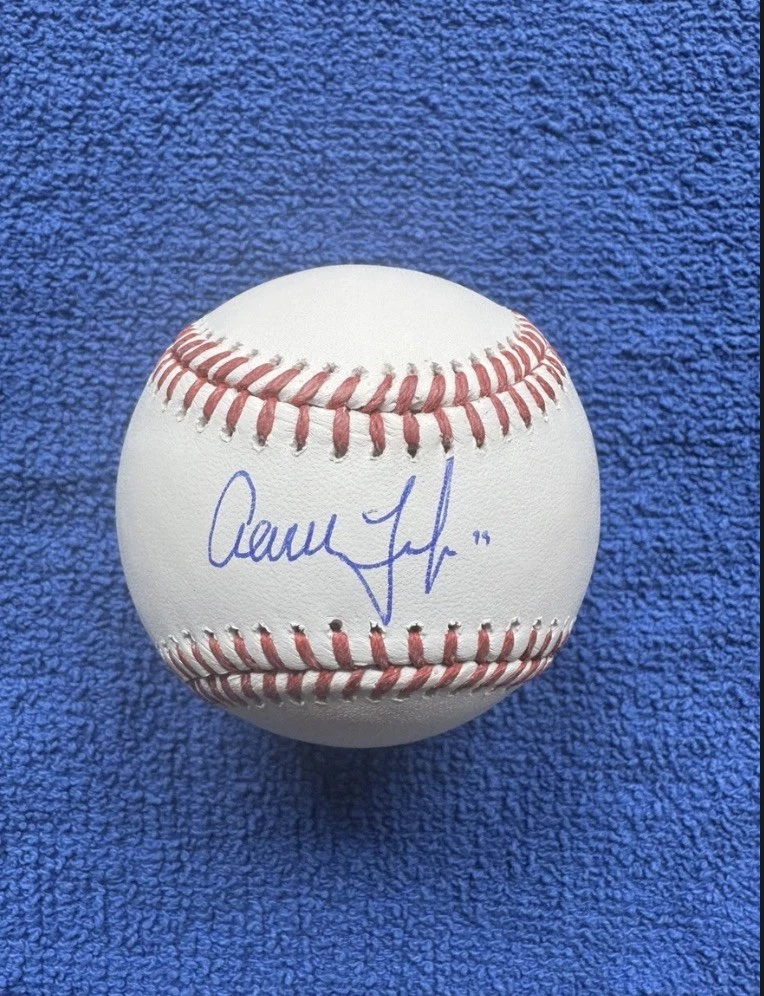 亚伦法官纽约洋基队原版亲笔签名棒球MLB 球| eBay