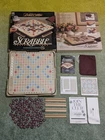 Milton Bradley VTG Scrabble Deluxe Edition Board Game w Rotating Gameboard 1989