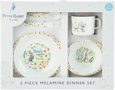 5Pc Dinner Set: Classic Peter Rabbit