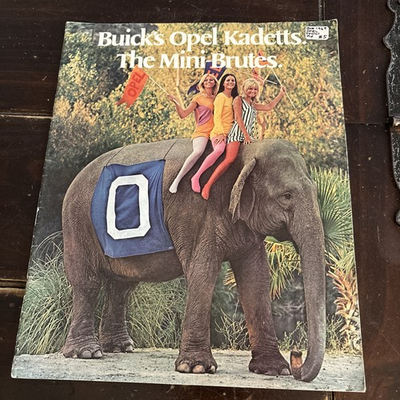 #ad 1969 BUICK OPEL KADETTS FULL COLOR CATALOG ALL MINI BRUTE MODELS nM ELEPHANTS $3.65
