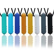 Chewy Necklace Sensory Boys and Girls, 8 Pack Sensory Chew Necklaces for Kids...