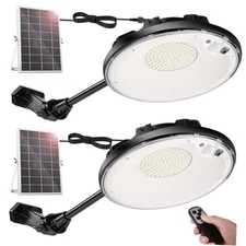  Solar Barn Lights Outdoor Indoor with 3500LM 4 Modes (1 All Day Mode), Motion 