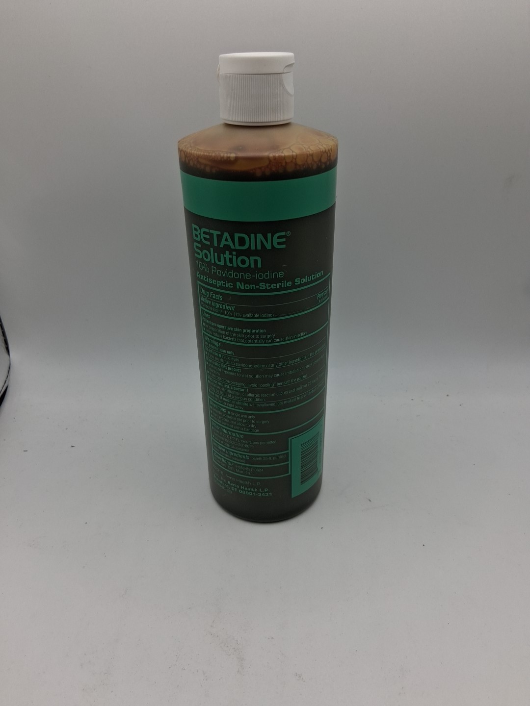 2x Betadine Solution 10% Povidone-Iodine Exp:10/2026 16 Fl. Oz. Ea. (Lot Of 2)