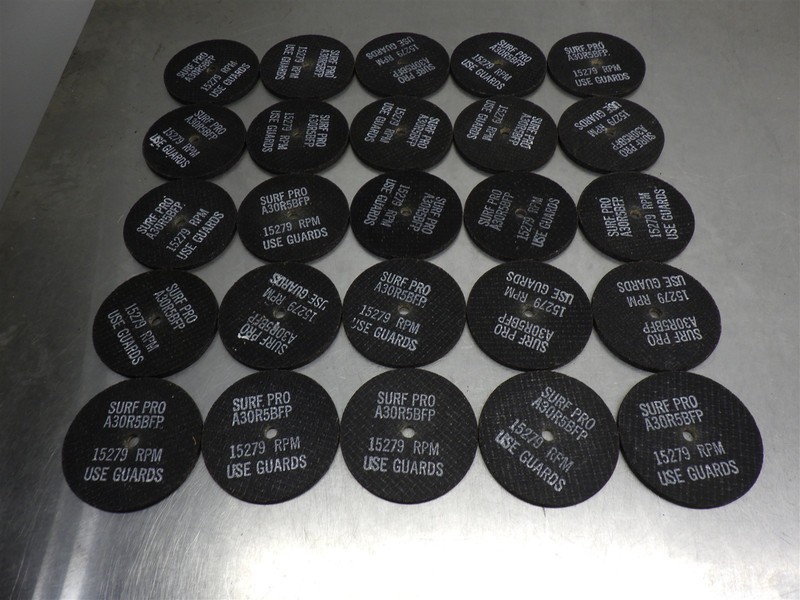 25 NEW! Surf-Pro 4" x 1/4" Cut-Off Discs 3/8" Arbor A30R5BFP