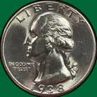 1938 Washington Quarter Silver Brilliant Uncirculated BU Coin #43515