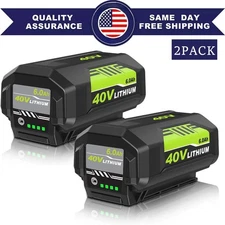 2Pack 40V 6.0Ah for Ryobi 40 Volt Lithium Battery OP4050 OP40602 OP40261 OP4060