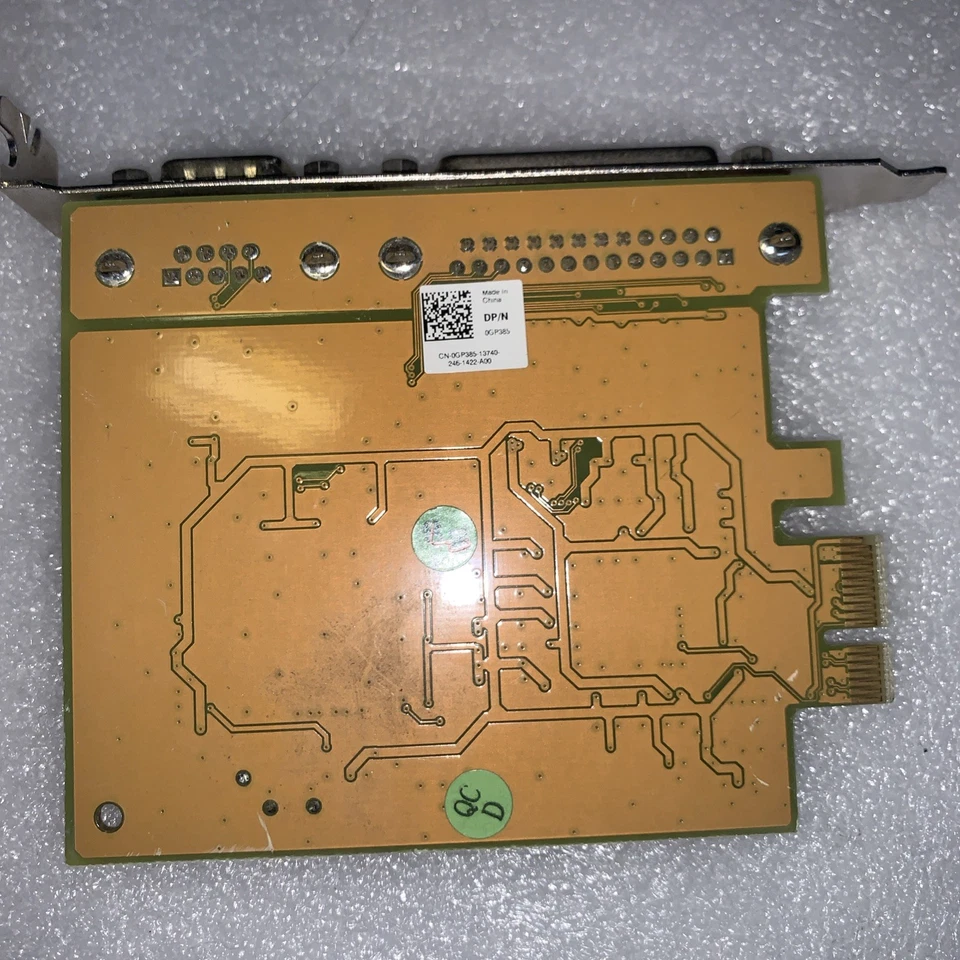 Dell Sunix PCIe x1 Serial and Parallel Expansion Multi I/O Card 0GP385 - Image 3 of 3