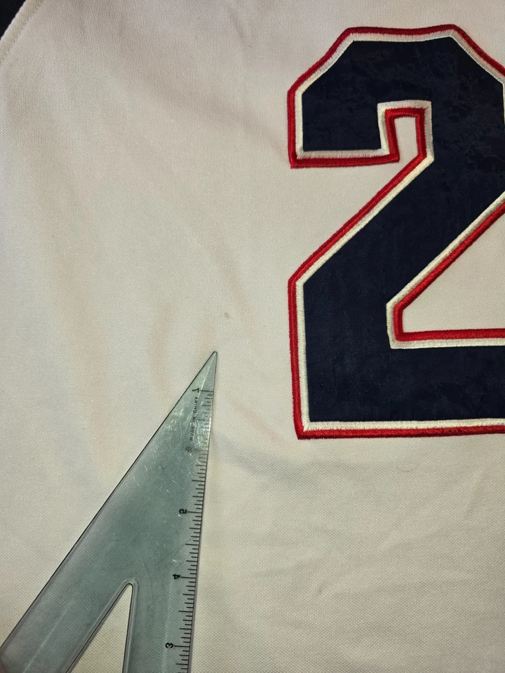 Karl Kani 23 White Jersey Blue Red Trim Men’s XL 90s Hip Hop - Image 4 of 4