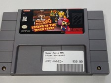 Nintendo Super Mario RPG Legend of the Seven Stars SNES KA NTSC-U/C