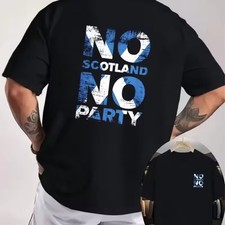 No Scotland No Party T-Shirt - Scottish Football SoccerT-Shirt S M L XL 2 3 4 XL