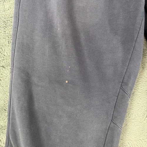Vintage Y2K Nike Men's Small Blue Silver Tag Baggy Fleece Sweatpants BLEACH - Picture 4 of 12