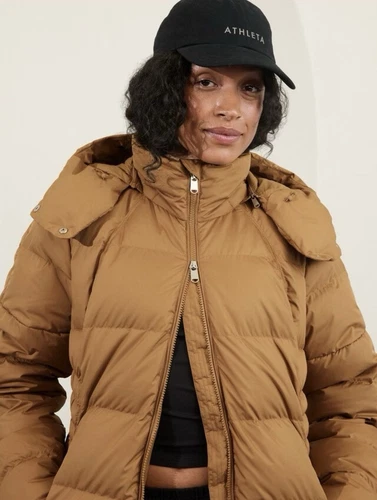 Athleta Downtown Puffer Jacket size M Medium Canyon #659091 - Picture 5 of 7