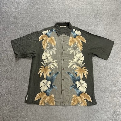 Tommy Bahama HAWAII Hemd Hawaiishirt L Rockabilly Hawaiianer Aloha 32306 Braun