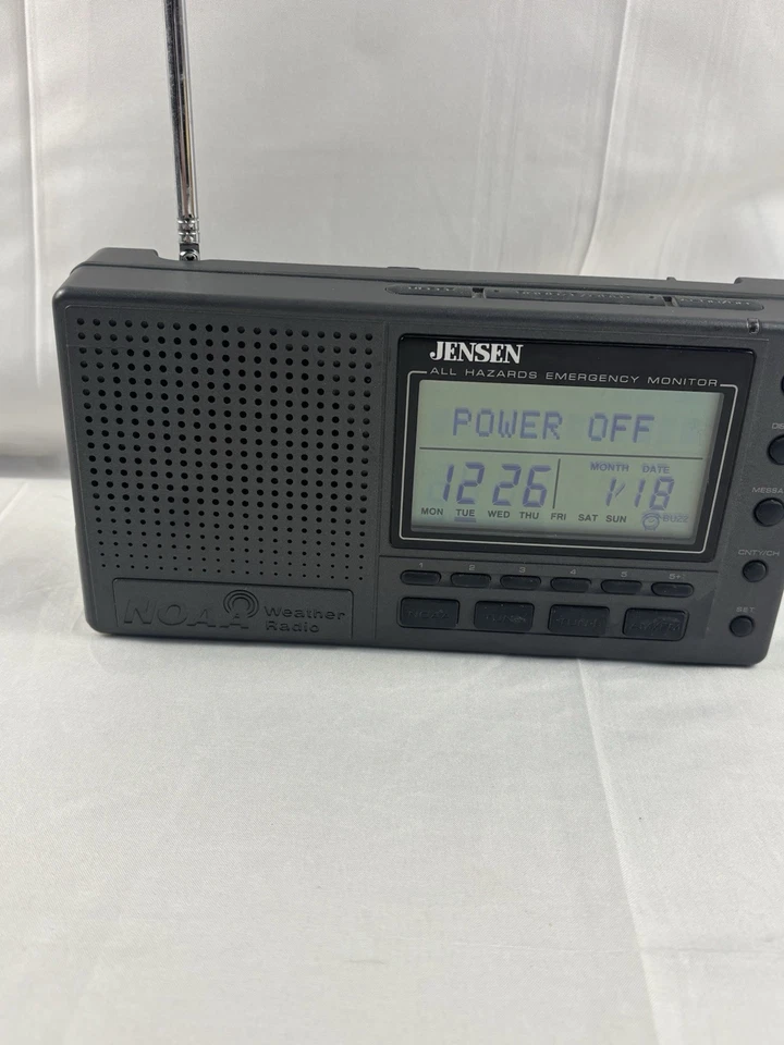 Jensen Public Alert Radio SRWS-1000 Weather Radio , Works Great Battery Operated - Image 2 of 4