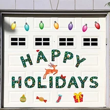  25PCS Christmas Garage Door Decoration, Happy Holidays Car E-Holidays Magnet