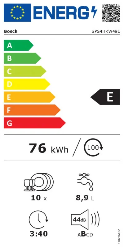 Bosch Geschirrspüler 45cm weiß SPS4HKW49E 44dB A++ WLAN 10 Maßgedecke - Bild 2 von 4