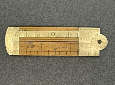 #ad #ad Vintage Stanley Sweetheart No. 36 Boxwood And Brass Rule Caliper 6quot; $54.00