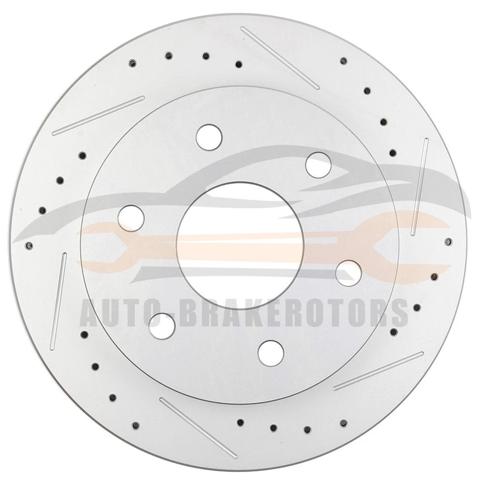 Front Rotors Drill Slot Fits 92-99 Chevrolet K1500 Suburban 1992-1994 GMC Jimmy - Image 2 of 4