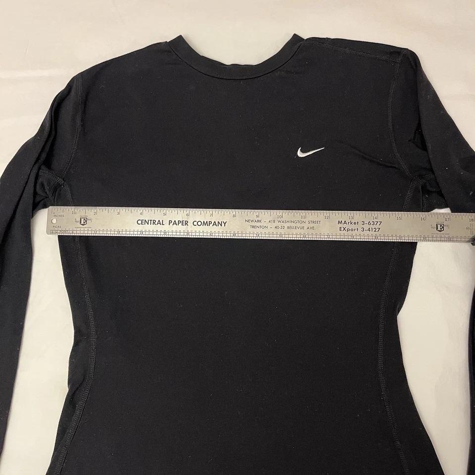 Nike Dri-FIT Women’s S Black Long-sleeved Jersey Fleece Running Tee Shirt EUC - Image 3 of 4