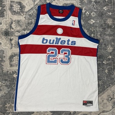NIKE Washington Bullets JORDAN 23 ユニフォーム Washington Bullets Jersey Mens XXL Length +2 Nike Team NBA
